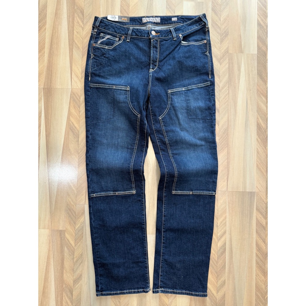 Ariat Workflex Rebar Women's Perfect Rise Straight Leg Dark Wash Jeans 20W L
